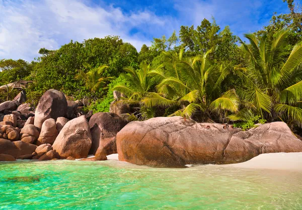 Strand anse lazio auf den Seychellen — Stockfoto