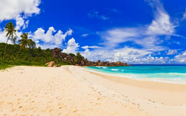 Panorama de praia tropical — Fotografia de Stock