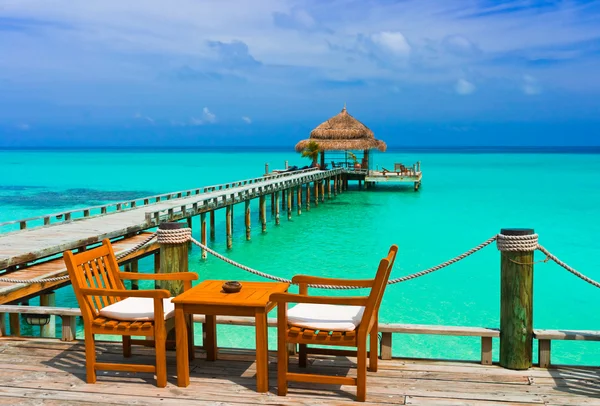 Cafe on the beach — Stock Photo, Image