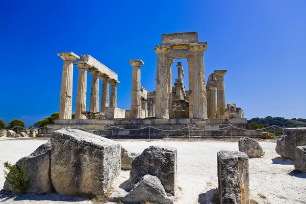 Ruines du temple sur l'île d'Egine, Grèce — Photo