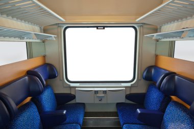 iç tren ve boş pencere