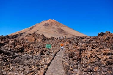 Volcano Teide in Tenerife island - Canary Spain clipart