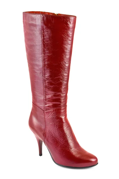 Röd kvinna boot — Stockfoto