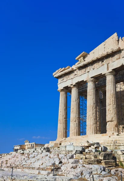 Atina, Yunanistan 'daki Akropolis' teki Parthenon tapınağı — Stok fotoğraf