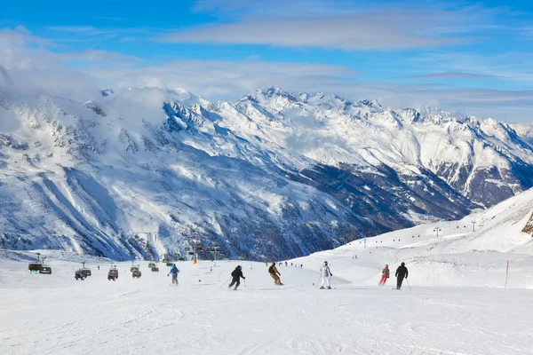 Góra ośrodek narciarski hochgurgl austria — Zdjęcie stockowe