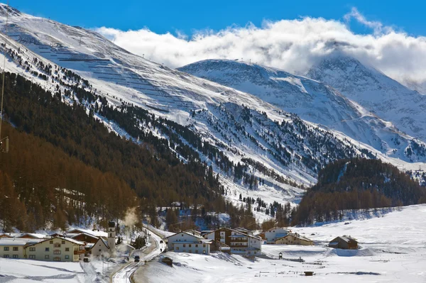 Mountain ski resort obergurgl Avusturya — Stok fotoğraf