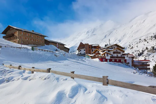 Berg ski resort obergurgl Oostenrijk — Stockfoto
