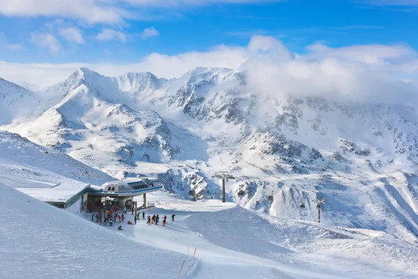 Hegyi síközpont Ausztria Hochgurgl — Stock Fotó