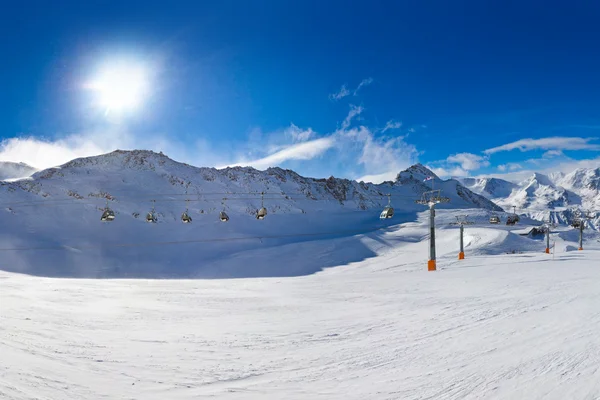 山滑雪度假村 hochgurgl 奥地利 — 图库照片