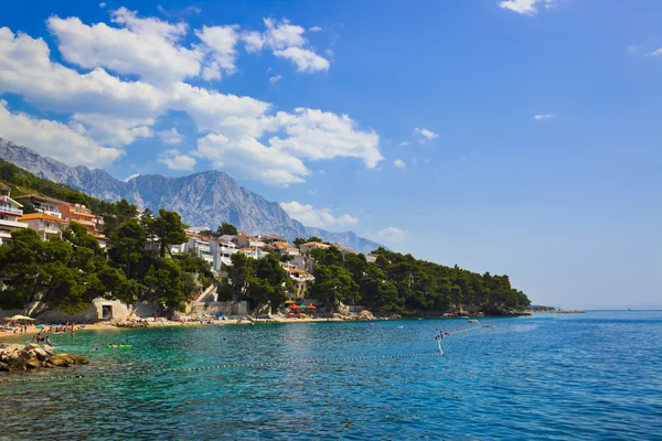Пляж у Башка вода, Хорватія — стокове фото
