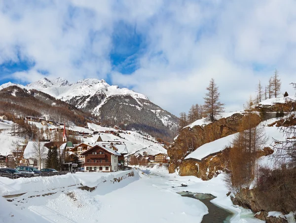 Ośrodek narciarski Góry Solden Austria — Zdjęcie stockowe