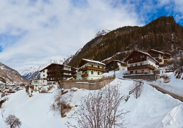 Bergskigebied Solden Oostenrijk — Stockfoto