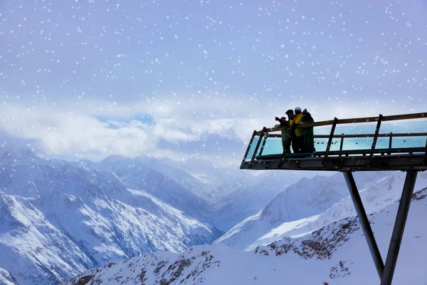 Montanhas estância de esqui Solden Áustria — Fotografia de Stock