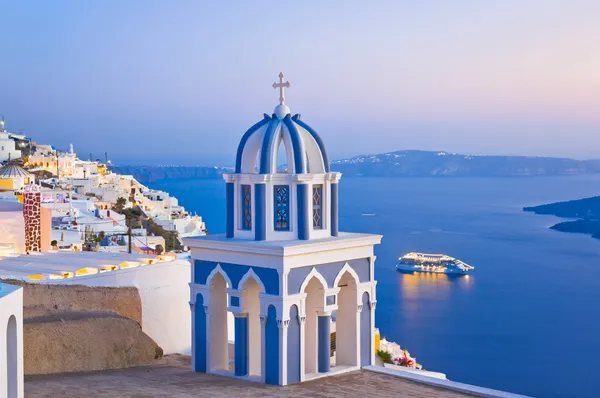 Santorini tramonto - Grecia — Foto Stock