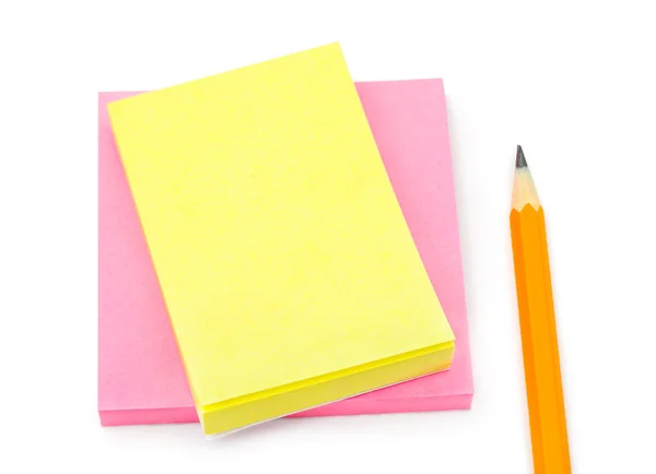 Note paper and pencil — Stock Photo, Image