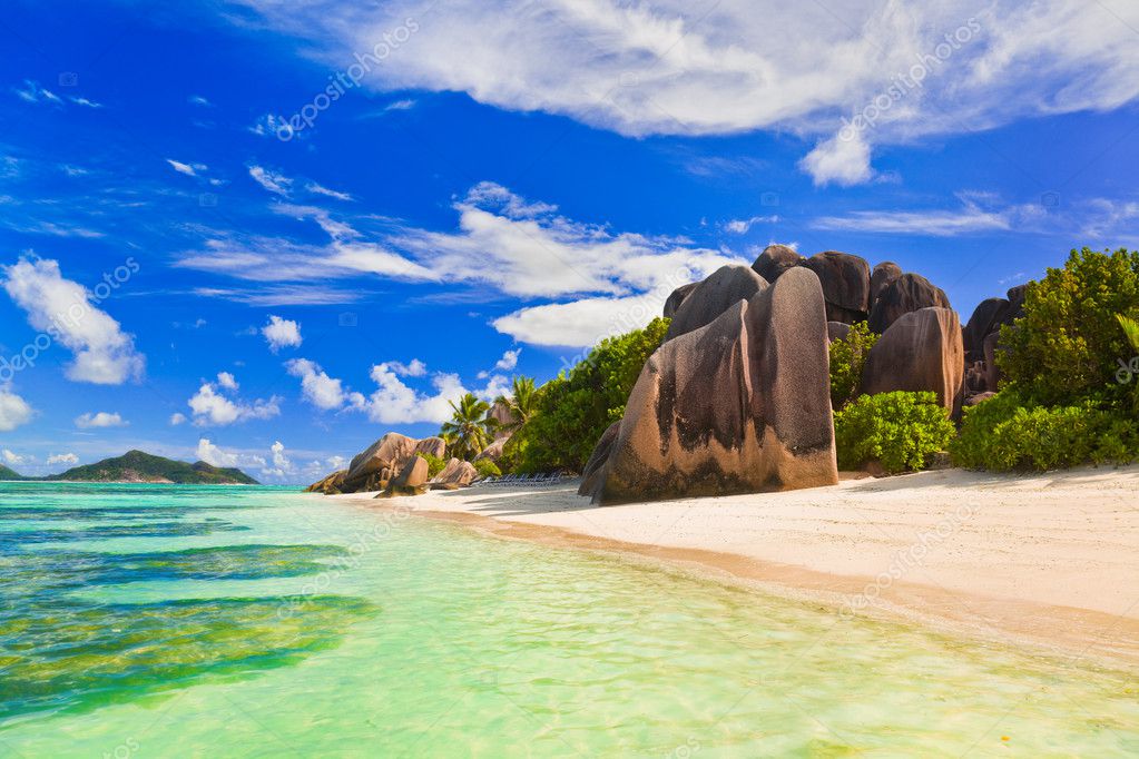 Фотообои Beach Source d'Argent at Seychelles