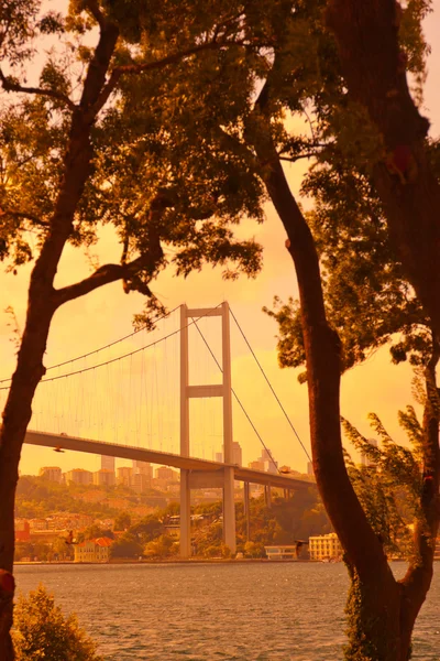 Bosporus-Brücke in Istanbul Türkei — Stockfoto