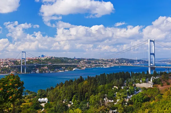 Bosporen-bron i istanbul Turkiet — Stockfoto