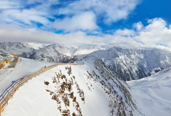 Bergskigebied Solden Oostenrijk — Stockfoto