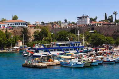 Old harbour in Antalya, Turkey clipart