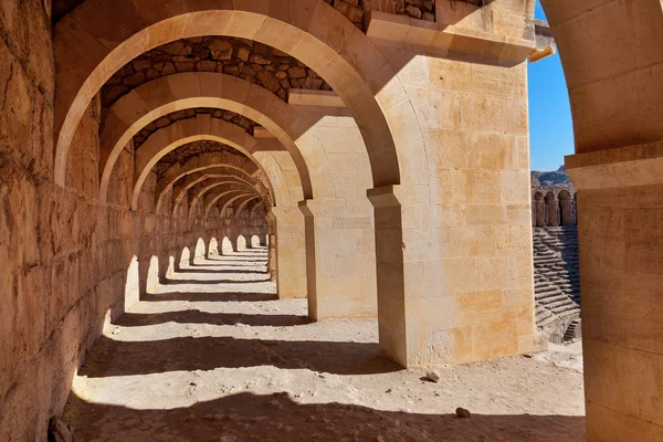 Vecchio anfiteatro Aspendos ad Antalya, Turchia — Foto Stock