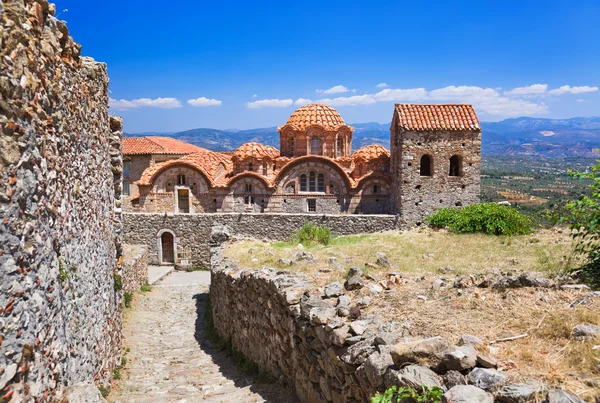 Ruines de la vieille ville de Mystras, Grèce — Photo