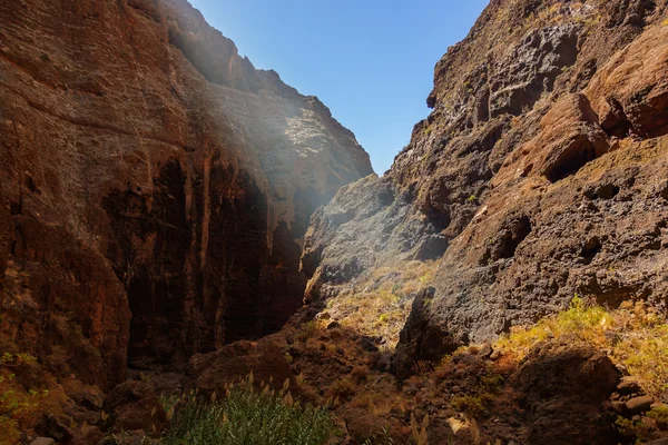 Famous canyon Masca at Tenerife - Canary — Stock Photo, Image