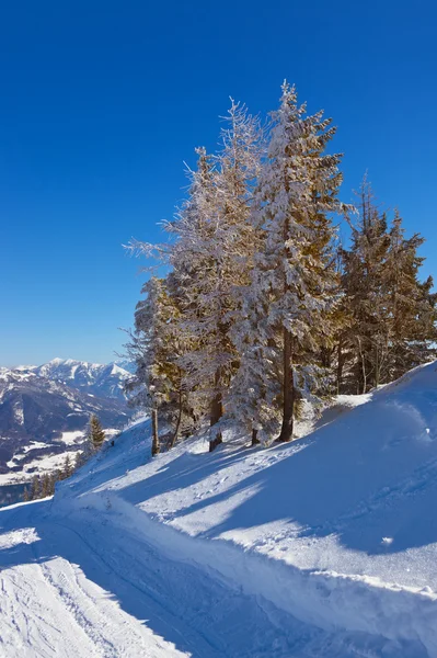 高山滑雪度假村圣最迟到奥地利 — 图库照片