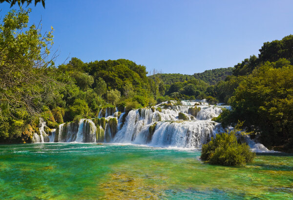 Waterfall KRKA in Croatia