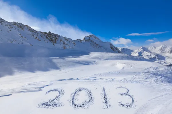 2013 sur la neige en montagne — Photo