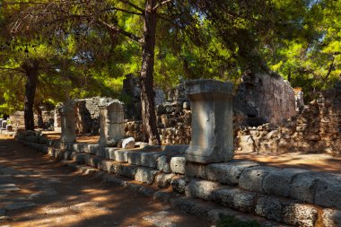 Eski kasaba phaselis Antalya, Türkiye