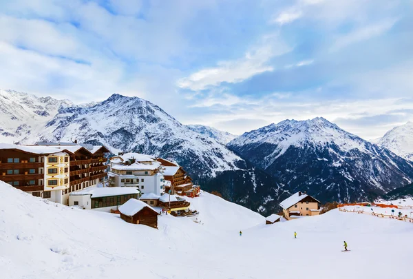 Bergskigebied Solden Oostenrijk — Stockfoto