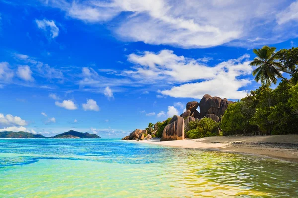 Fonte de praia d 'Argent em Seychelles — Fotografia de Stock