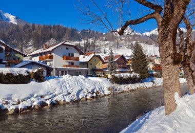 Mountains ski resort Bad Hofgastein - Austria clipart