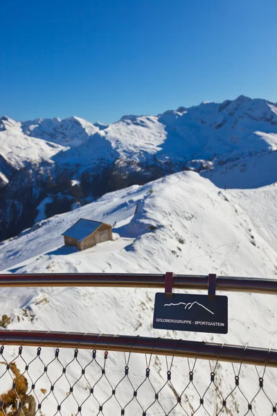 Dağlar, bakış açısı resort bad gastein - Avusturya Kayak — Stok fotoğraf