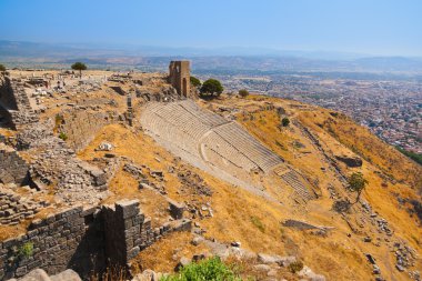pergamon Türkiye'nin Antik kentin kalıntıları