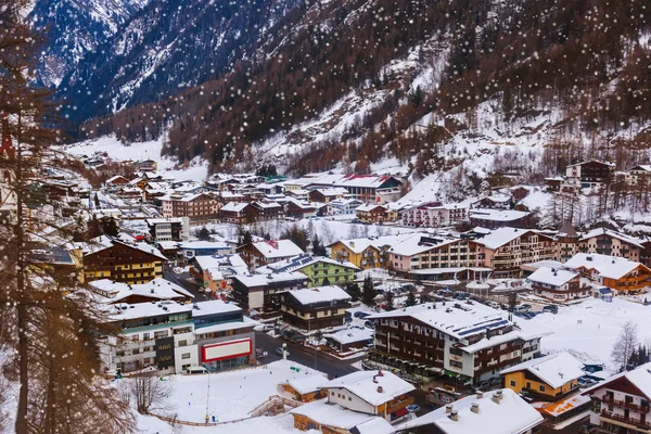 Gebirges Skigebiet Sölden Österreich — Stockfoto