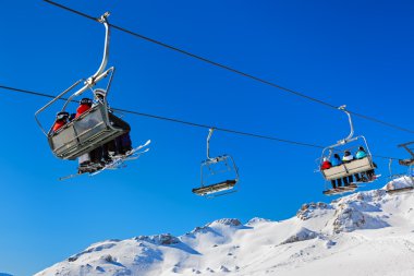 Dağlar kayak merkezi Bad Gastein - Avusturya