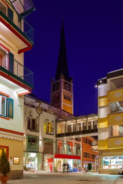 dağlarda Kayak resort bad hofgastein, Avusturya