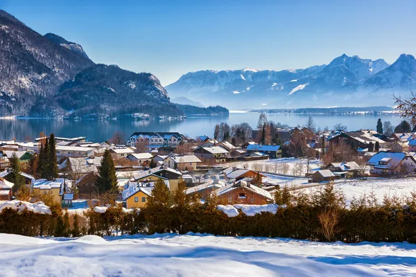 Góry narty ośrodek st. gilgen austria — Zdjęcie stockowe