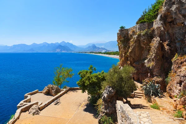 Plaża w antalya Turcja — Zdjęcie stockowe