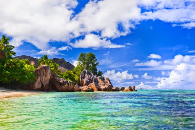 Seyşeller 'deki Sahil Kaynağı d' Argent