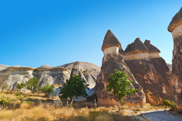 Rock formations in Cappadocia Turkey — Stock Photo, Image