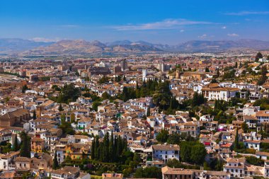 Albaicin (eski Müslüman çeyrek) bölge Granada İspanya
