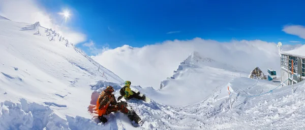 Bergen ski resort kaprun-Oostenrijk — Stockfoto