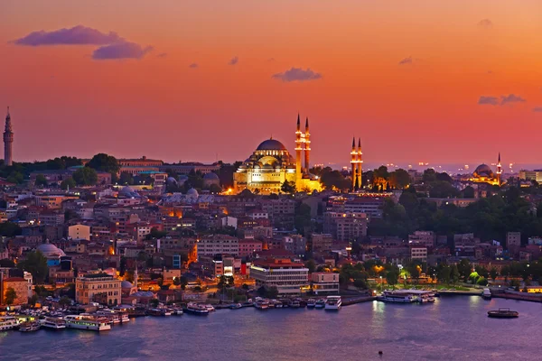 Istanbul zonsondergang — Stockfoto