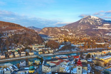 gün batımında Avusturya Salzburg