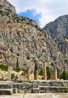 Delphi, Yunanistan apollo Tapınağı kalıntıları