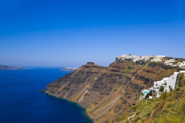 Santorini görünümü - Yunanistan