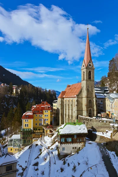 Dağlarda Kayak resort bad gastein, Avusturya — Stok fotoğraf